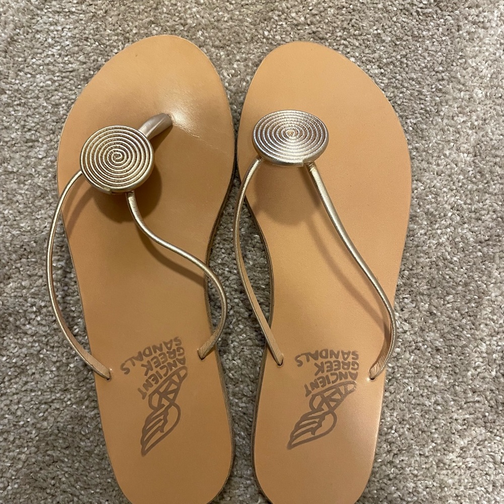 Ancient Greek Sandals Tan Sandals
